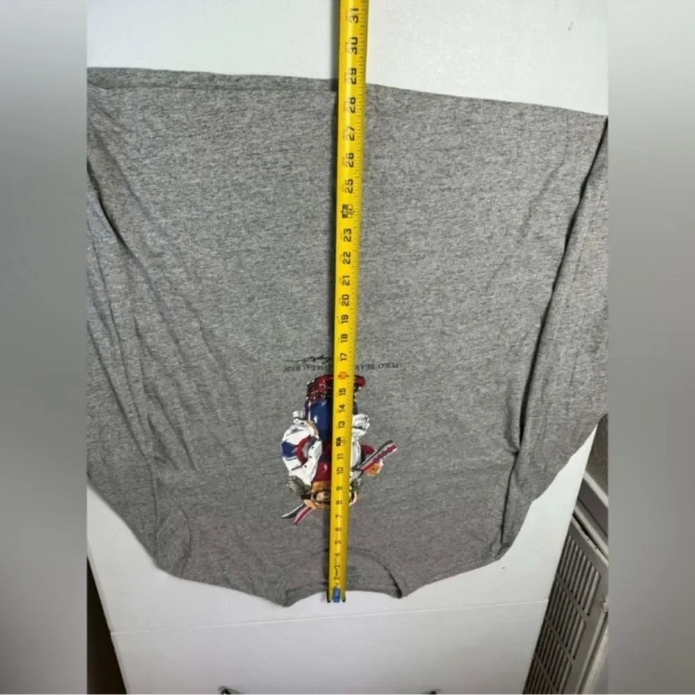 Used Polo by Ralph Lauren Ski Polo Bear Long Sleeve T-Shirt Size XL
